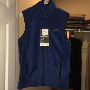 Eddie Bauer Fleece Vest. I just won’t wear it